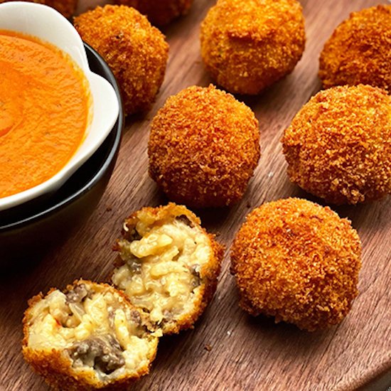 Arancini with Wagyu Sausage