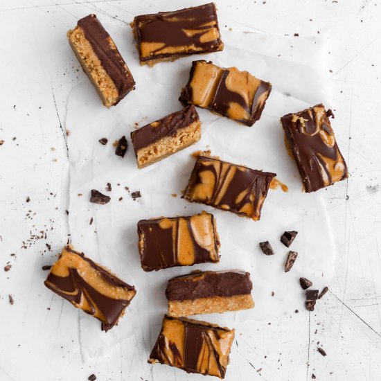 No bake peanut butter chocolate bar