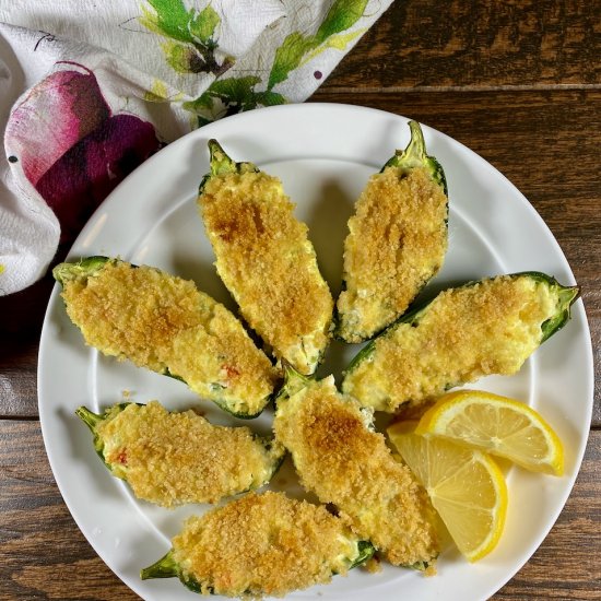 King Crab Stuffed Jalapeño Poppers