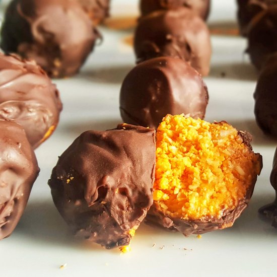 Vegan Jaffa Boost Bites