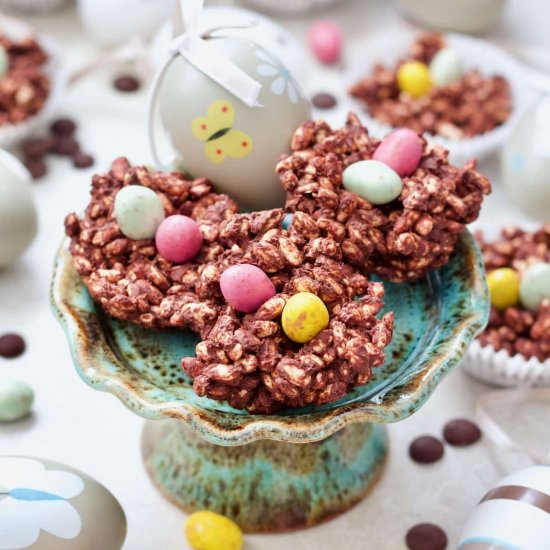 Easter Chocolate Nests (Vegan)