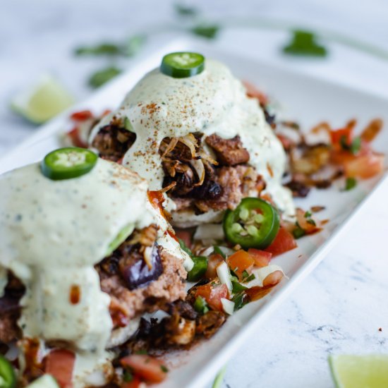 Vegan Jackfruit Carnitas Benedict