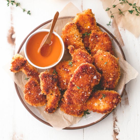 Baked Chicken Tenders with Honey