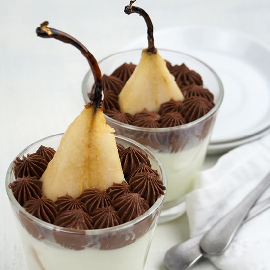 Hidden Pear Cheesecake Mousse