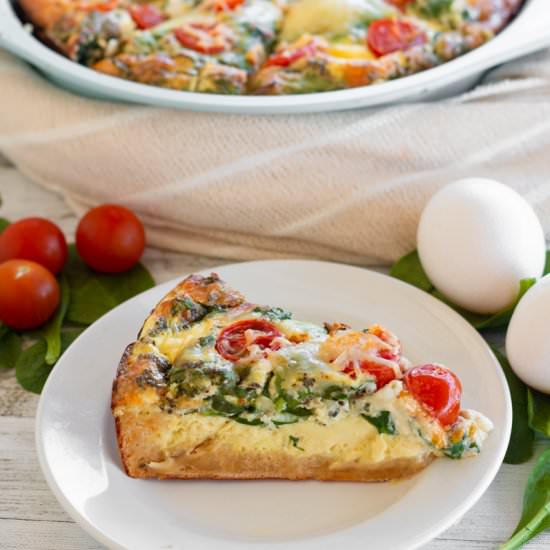 Cheesy Spinach Quiche