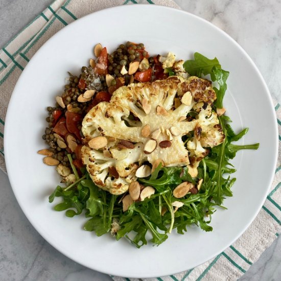 Warm Lentil & Cauliflower Salad