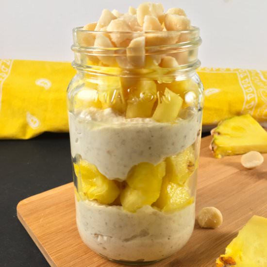 Pineapple Overnight Oats (No Sugar)