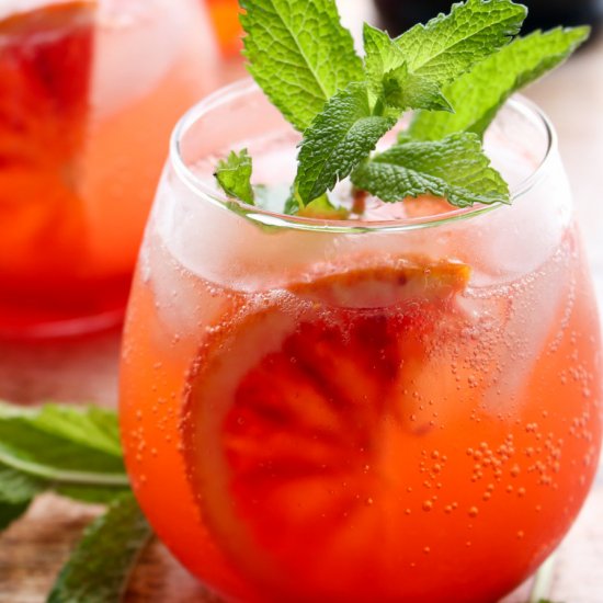 Blood Orange Aperol Spritz