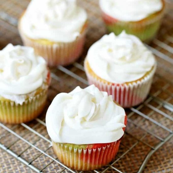 Tie-Dye Easter Cupcake