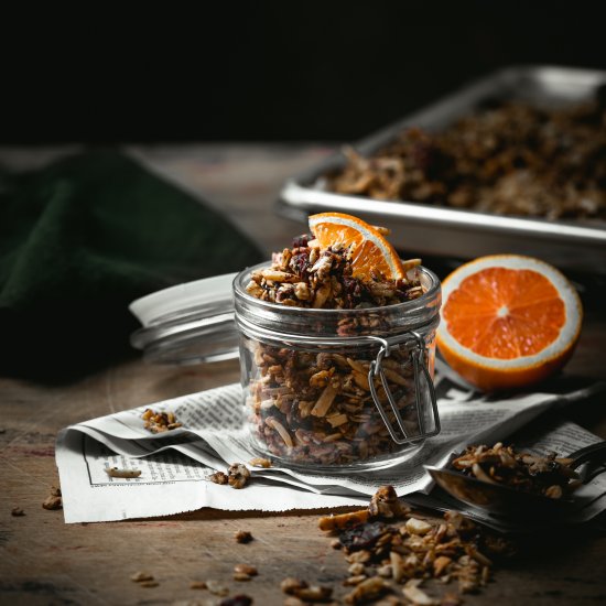 Dark Chocolate Orange Granola