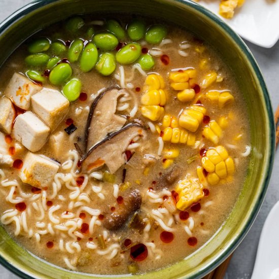 Easy Vegan Miso Ramen