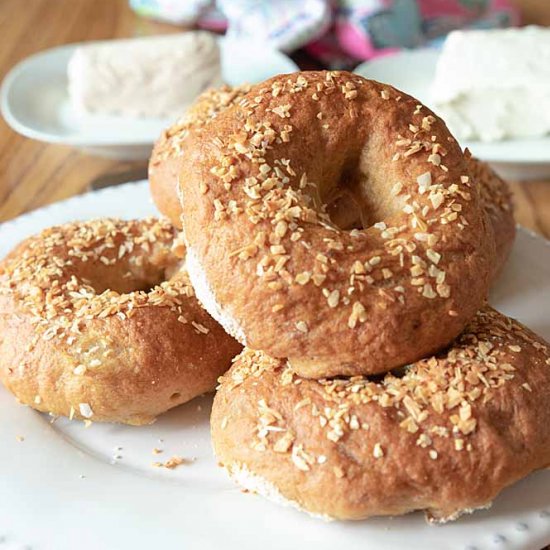 Homemade Onion Bagels