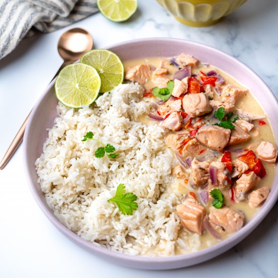 Easy Salmon Thai Green Curry