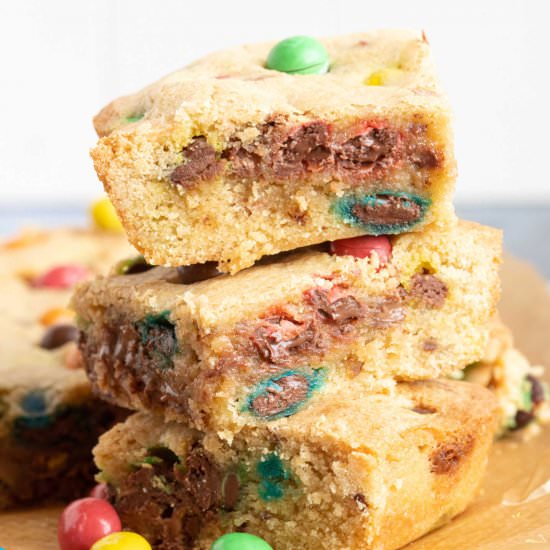 M&M Cookie Bars