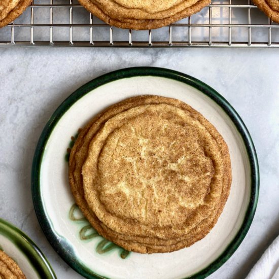 Giant Crinkled Snickerdoodles