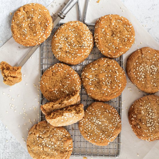 Peanut Butter Miso Cookies