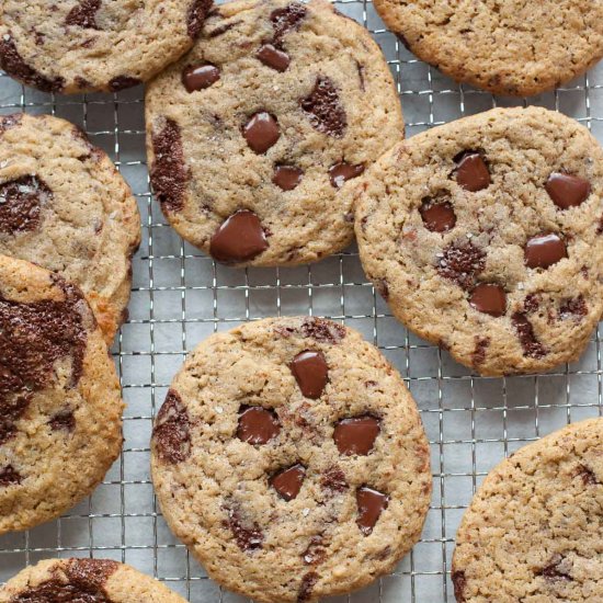 Rye chocolate chip cookies