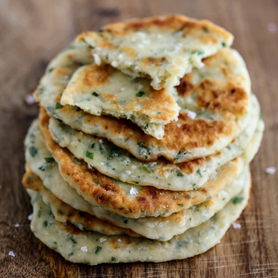 Easy Skillet Herb Flatbreads