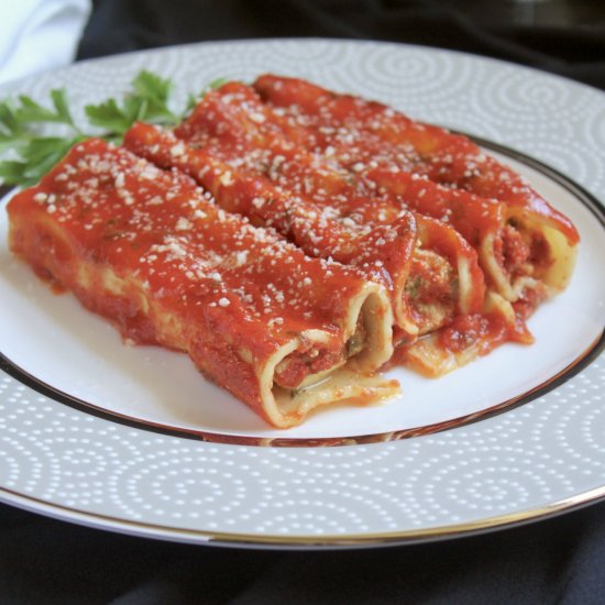 manicotti filled with 3 cheeses