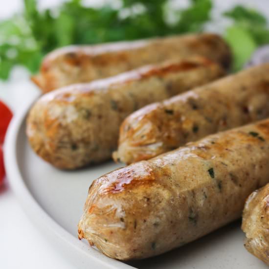 Vegan Sausages Italian Style