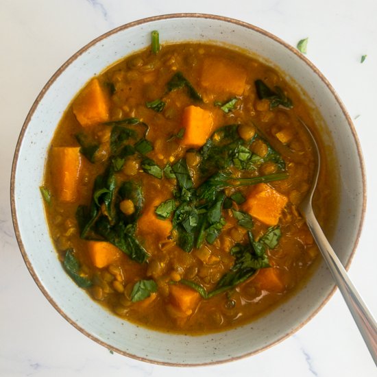 Sweet Potato Lentil Curry