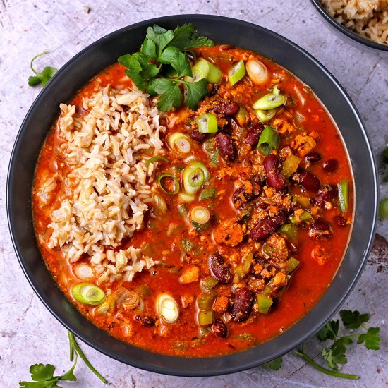 Vegan red beans and rice