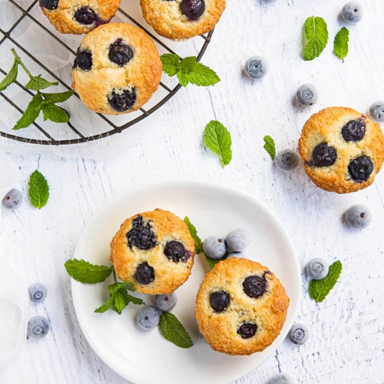 Keto Blueberry Muffins