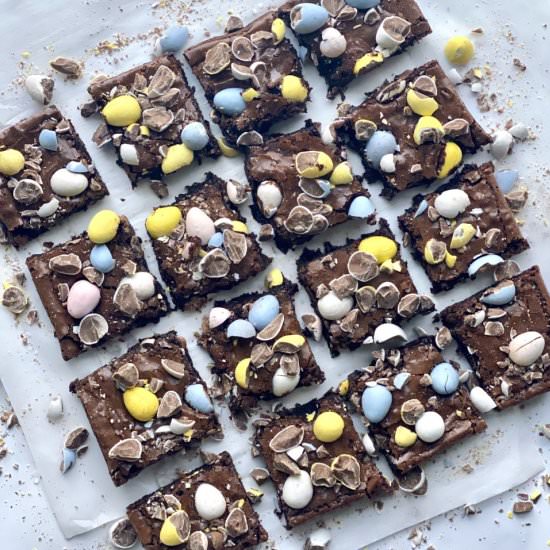 Mini Egg Brownies