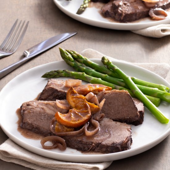 Spiced Brisket with Tangerines