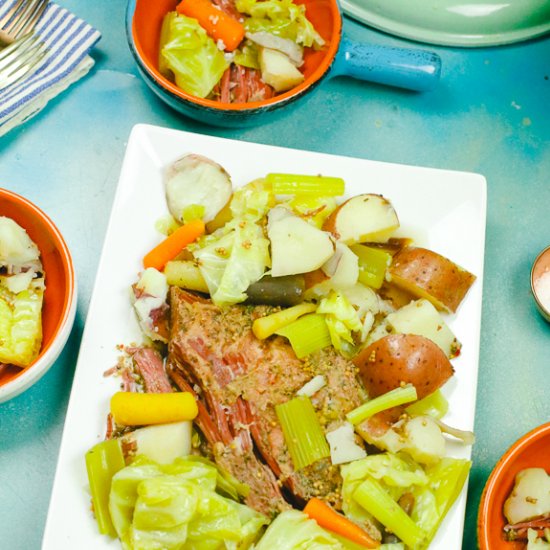 Easy Corned Beef & Cabbage