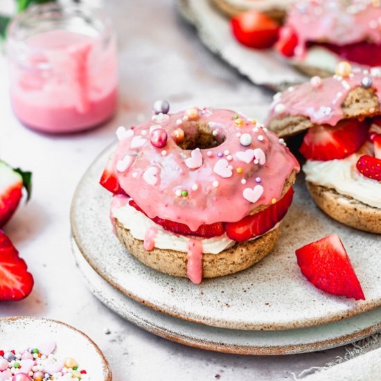 Strawberries & Cream Donuts