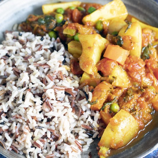 Mixed vegetable curry