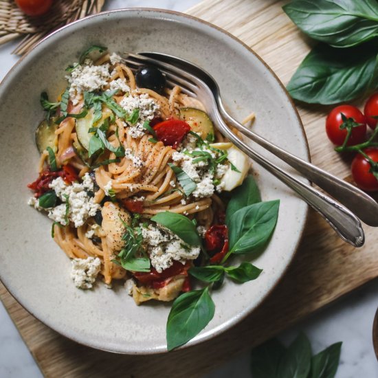 One Pot pasta “Greek style”