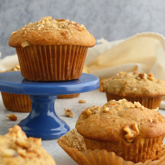 Eggless Banana Muffins