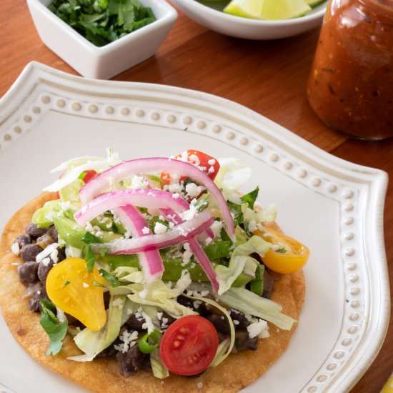 Black Bean Tostada