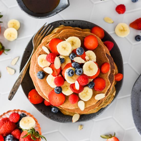 Paleo Banana Flour Pancakes