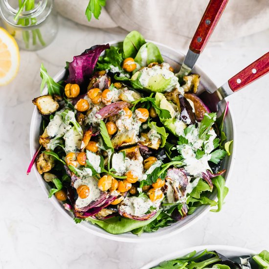 Lemon Mustard Falafel-less Salad