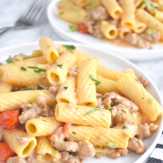 Creamy Italian Sausage Pasta