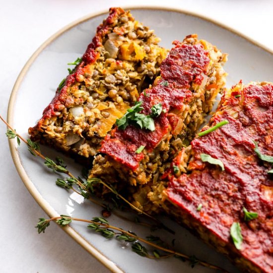 Butternut Squash Lentil Loaf