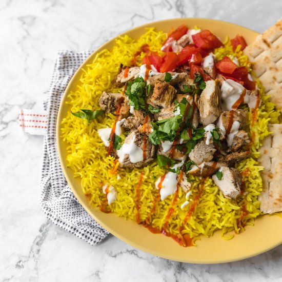 Halal Guys Chicken and Rice