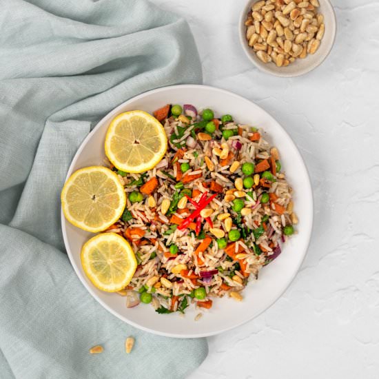 Spiced Wild Rice and Pea Salad