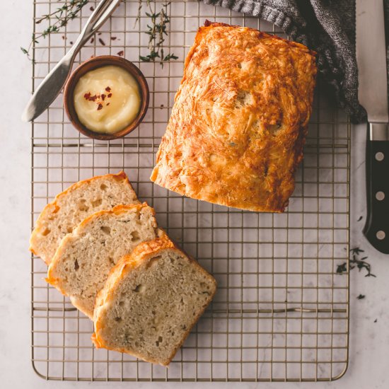 White Cheddar And Herb Beer Bread