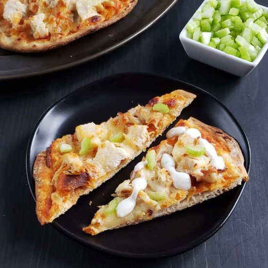 Buffalo Chicken Flatbread Pizza