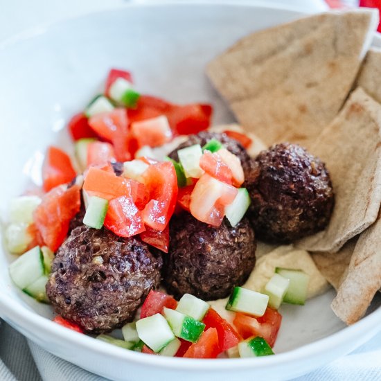 Vegan Middle Eastern Meatballs