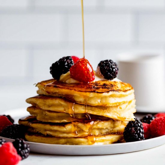 Fluffy Yogurt Pancakes