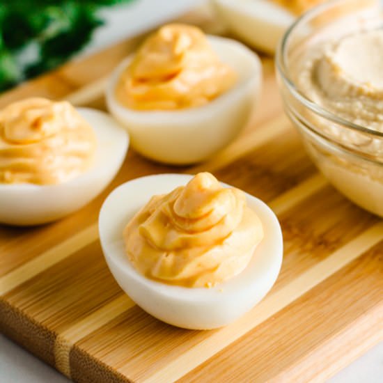 Hummus Deviled Eggs