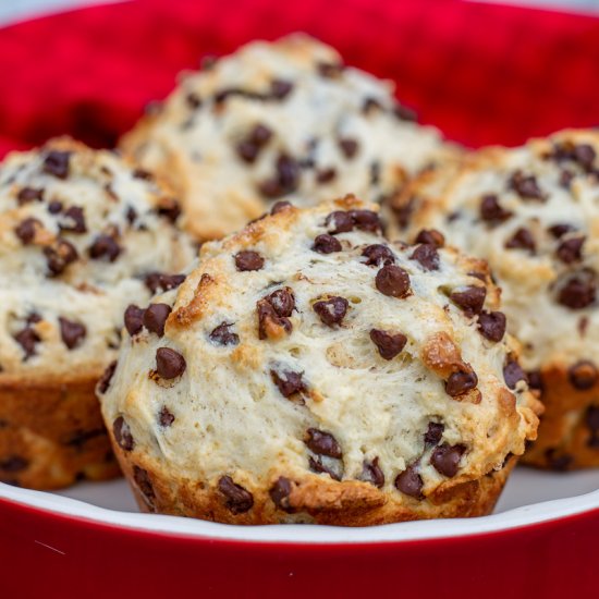 Bakery Style Chocolate Chip Muffins