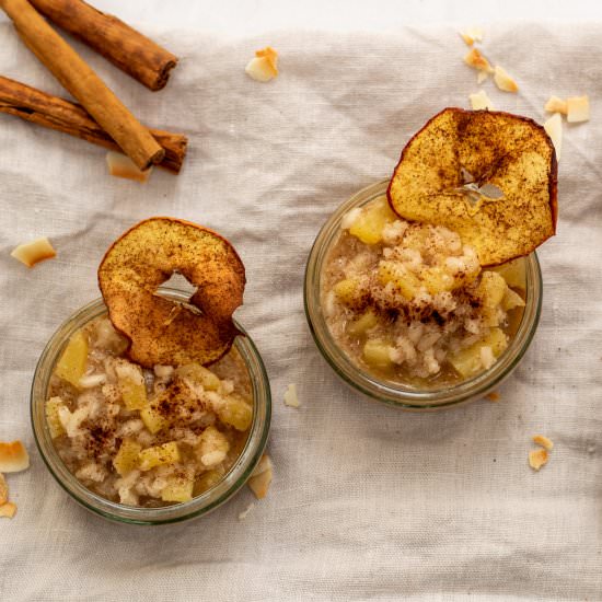 Coconut Apple Rice Pudding