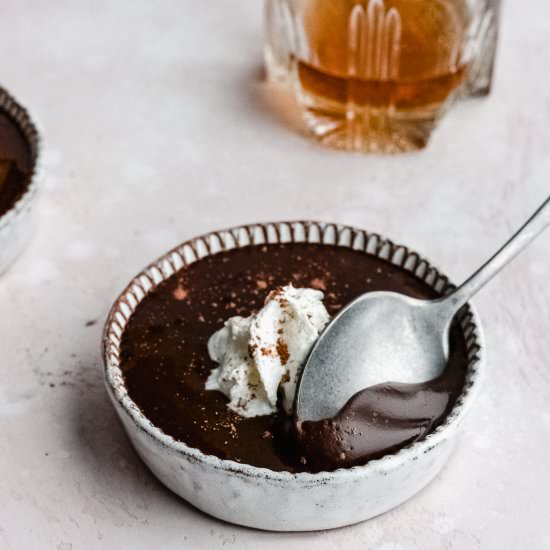 Chocolate Bourbon Pots De Creme