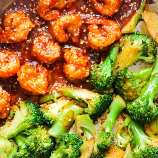 Skinny Firecracker Shrimp with Broc